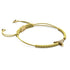 Bracelet en macramé de sable à dents de requin par Lauren Howe | Or Vermeil .925 | Cristal